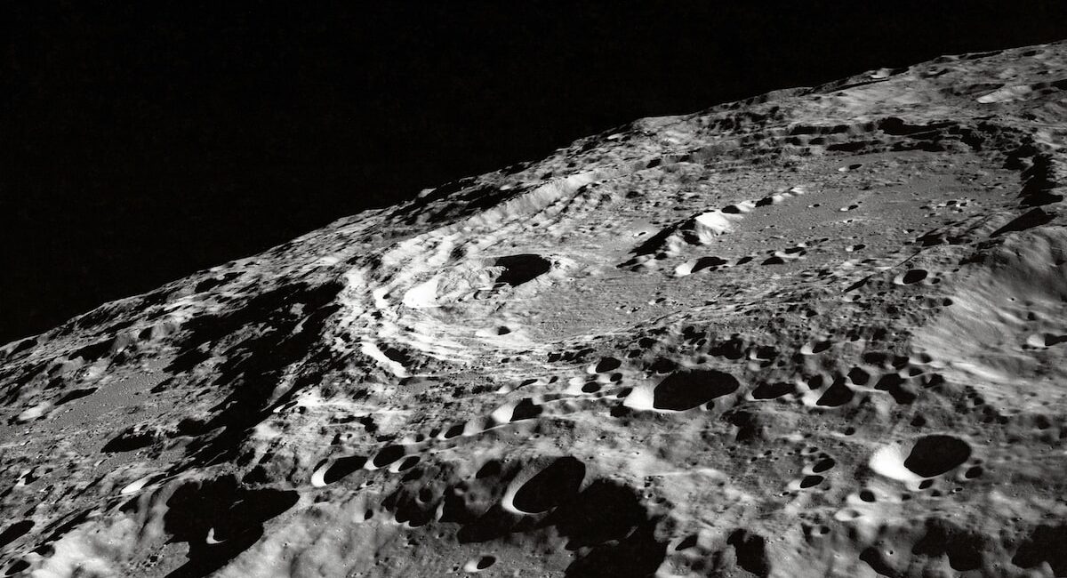 photo of moon surface