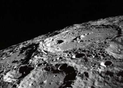 photo of moon surface