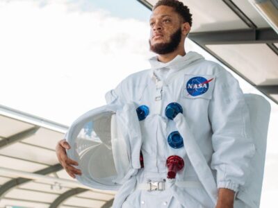 Man In An Astronaut Costume