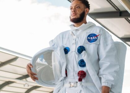 Man In An Astronaut Costume