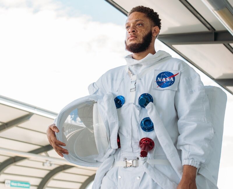 Man In An Astronaut Costume