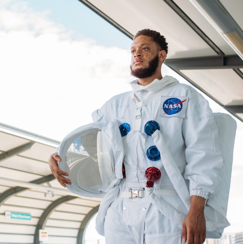 Man In An Astronaut Costume